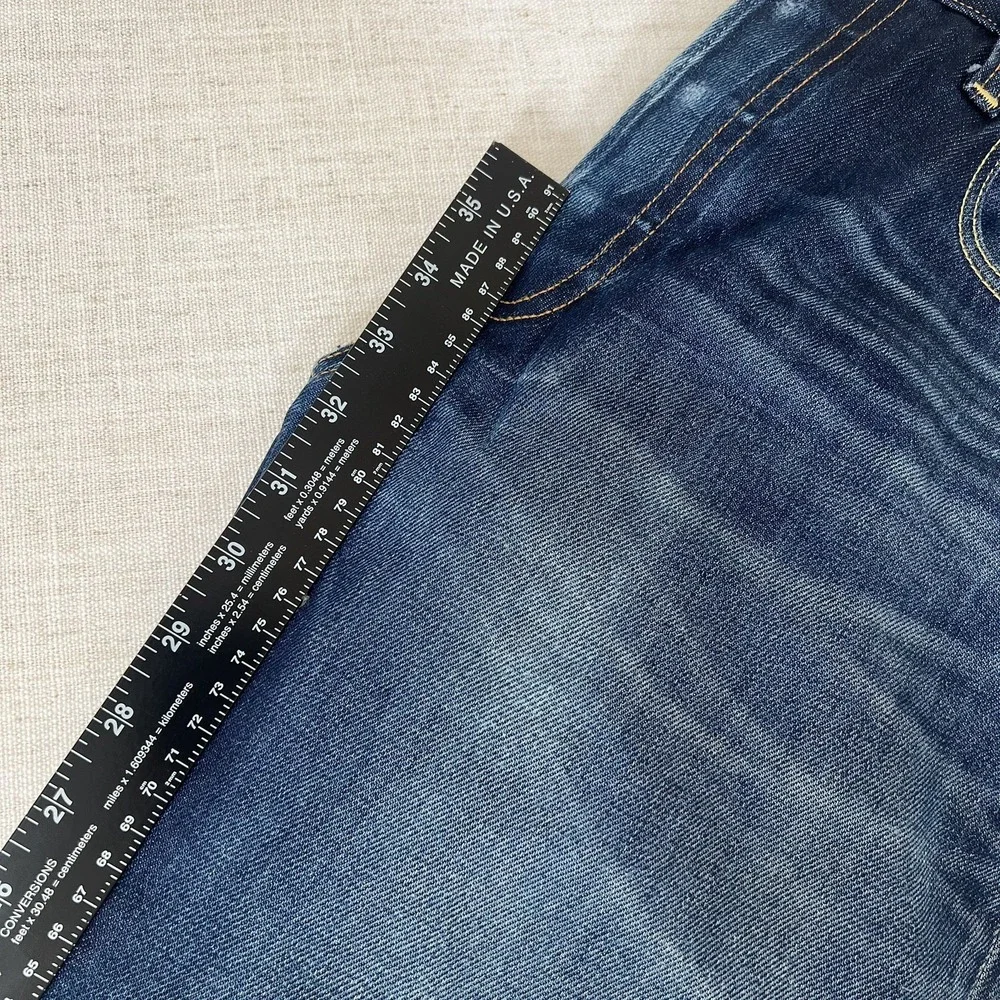 G-Star Raw '3301 STRAIGHT' Mens Straighg Dark Blue Button Fly Size W36 L34